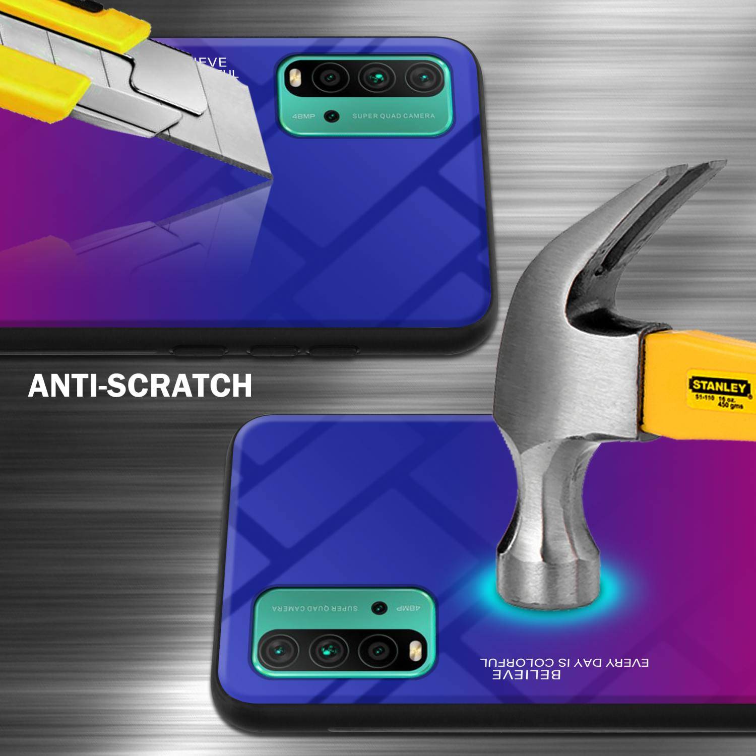 Cadorabo Hülle für Xiaomi RedMi 9T / POCO M3 Schutz Hülle in Schwarz Handyhülle TPU Etui Cover Case Tempered Glas