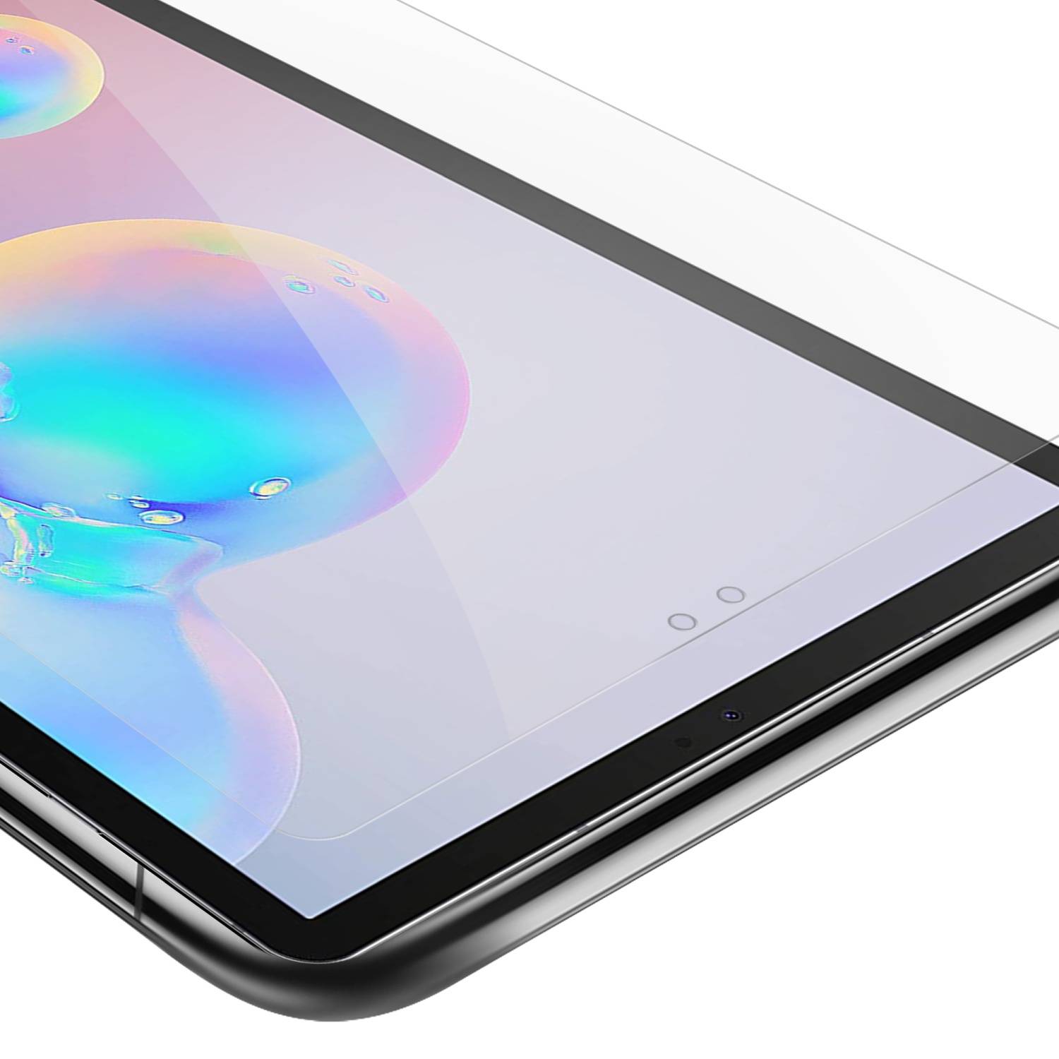 Cadorabo Panzer Folie für Samsung Galaxy Tab S6 (10.5 Zoll) in Transparent Schutzfolie Tablet Gehärtetes Tempered
