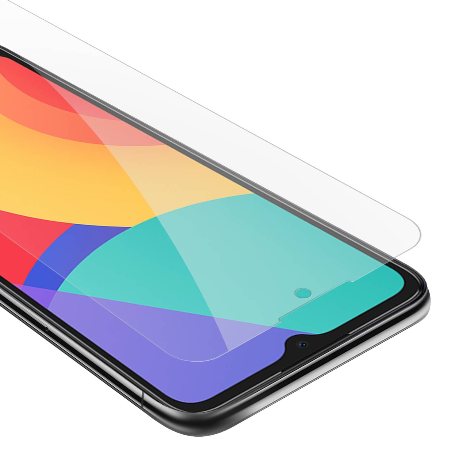 Cadorabo Panzer Folie für Alcatel 1S 2021 / 3L 2021 Schutzfolie in Transparent Gehärtetes Tempered Display-Schutzglas