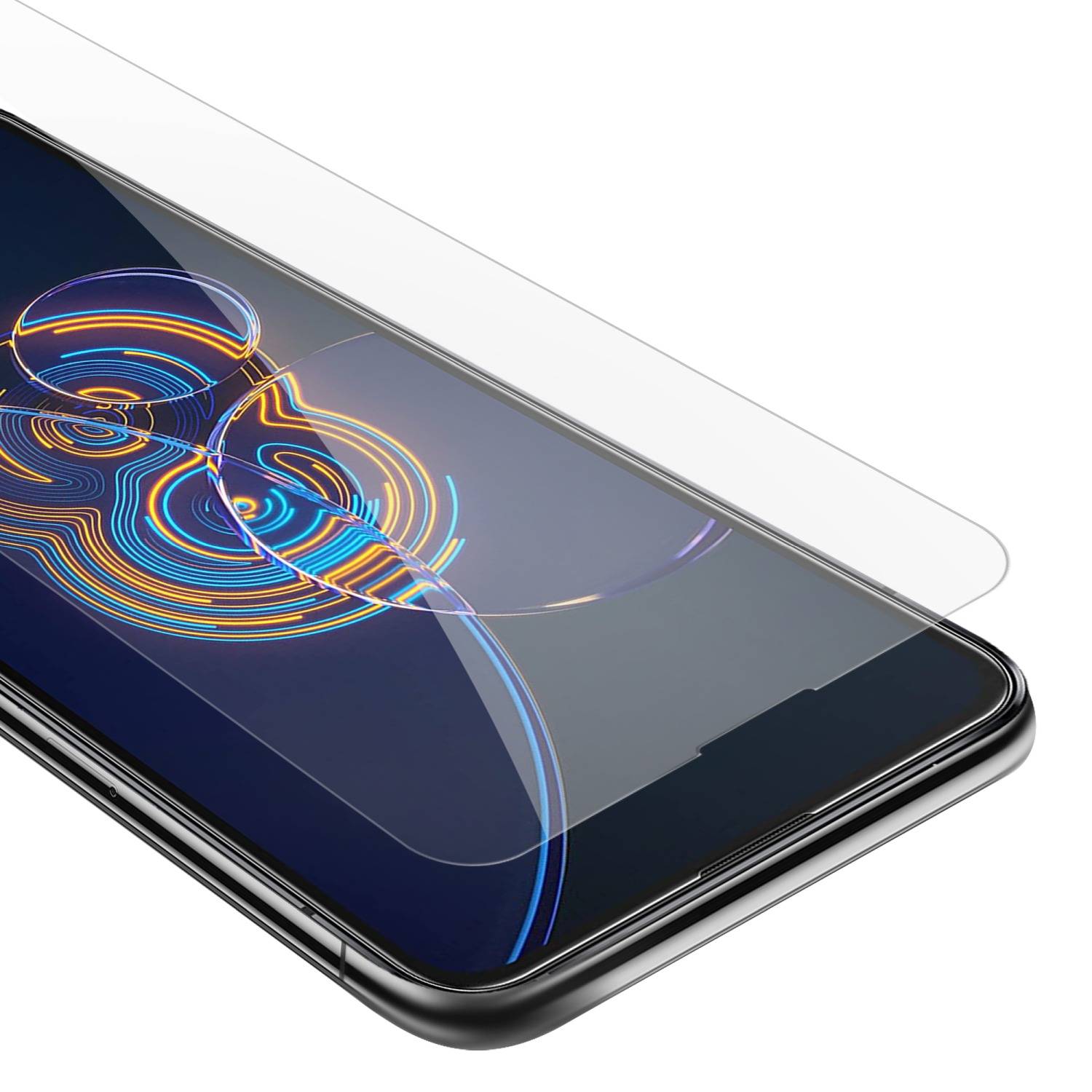 Cadorabo Panzer Folie für Asus ZenFone 8 FLIP Schutzfolie in Transparent Gehärtetes Tempered Display-Schutzglas