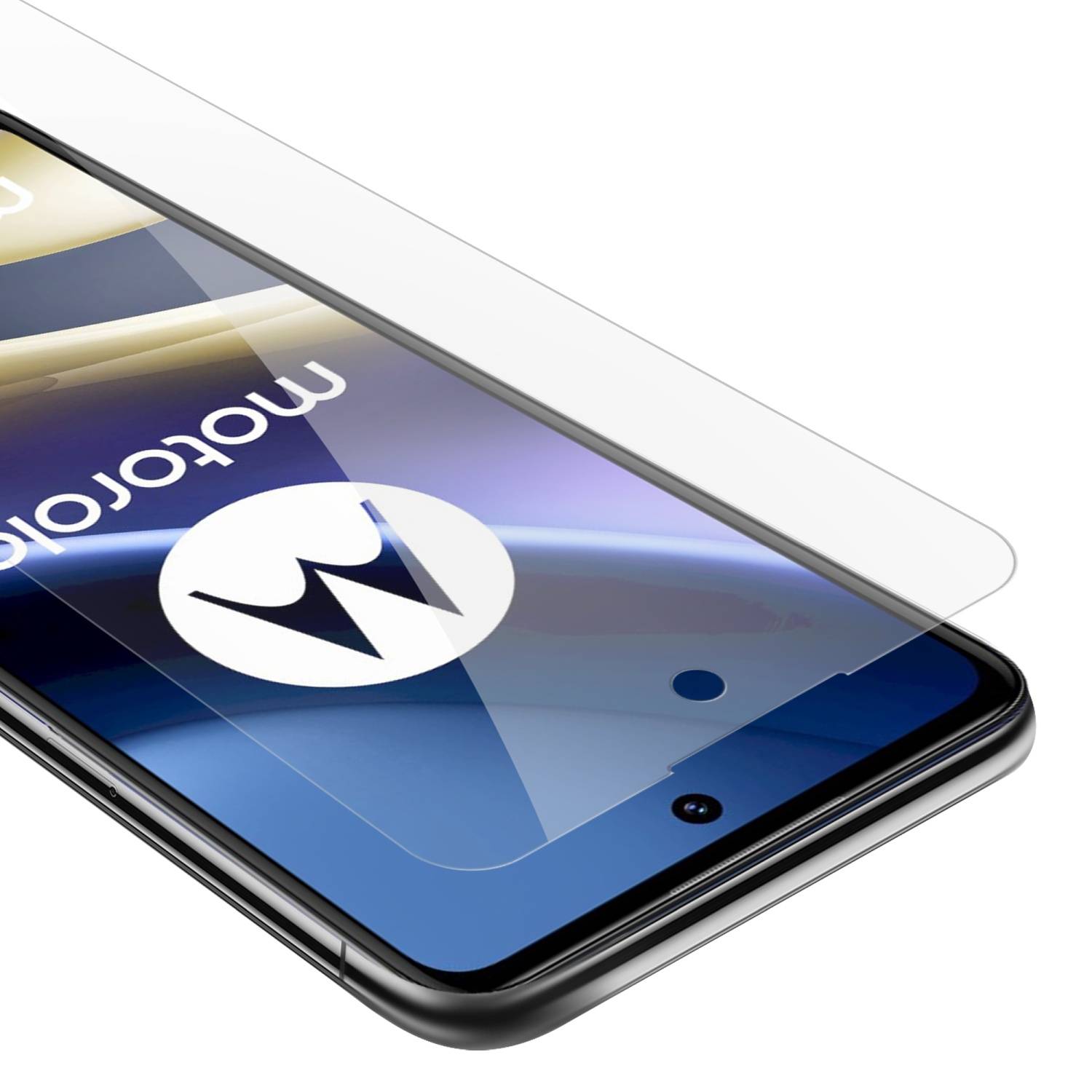 Cadorabo Panzer Folie für Motorola MOTO G51 5G Schutzfolie in Transparent Gehärtetes Tempered Display-Schutzglas