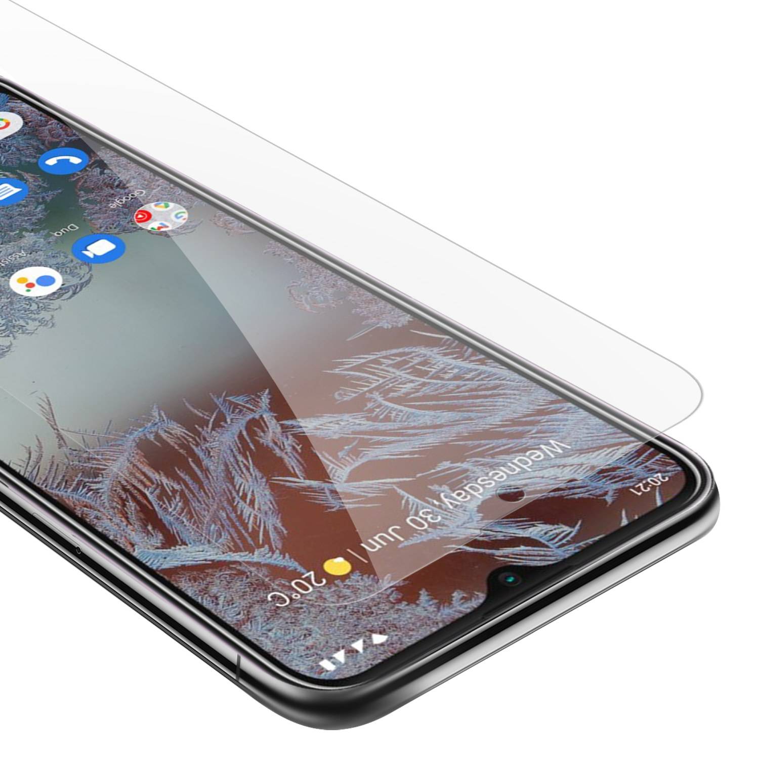 Cadorabo Panzer Folie für Nokia G10 / G20 Schutzfolie in Transparent Gehärtetes Tempered Display-Schutzglas