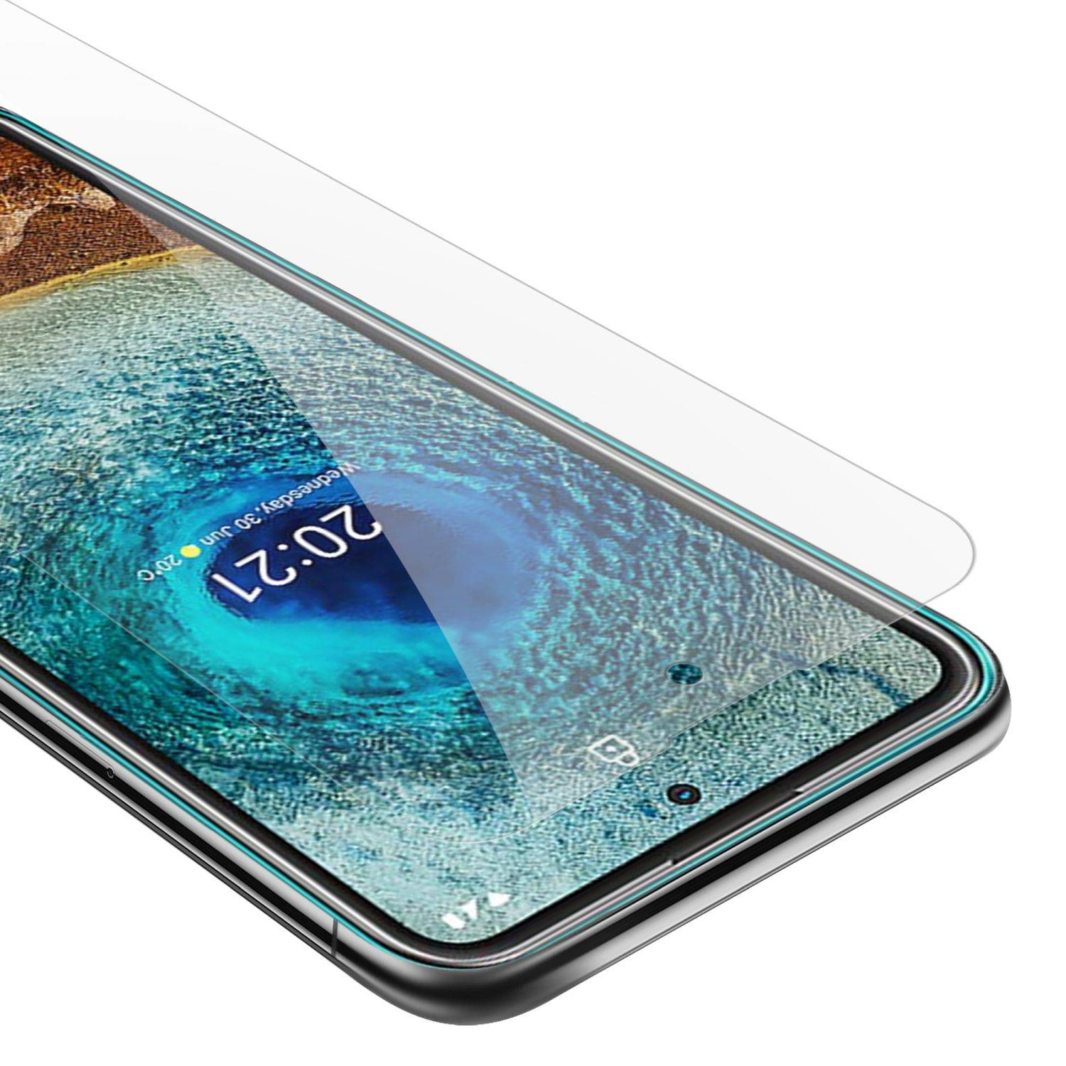 Cadorabo Panzer Folie für Nokia X10 / X20 Schutzfolie in Transparent Gehärtetes Tempered Display-Schutzglas