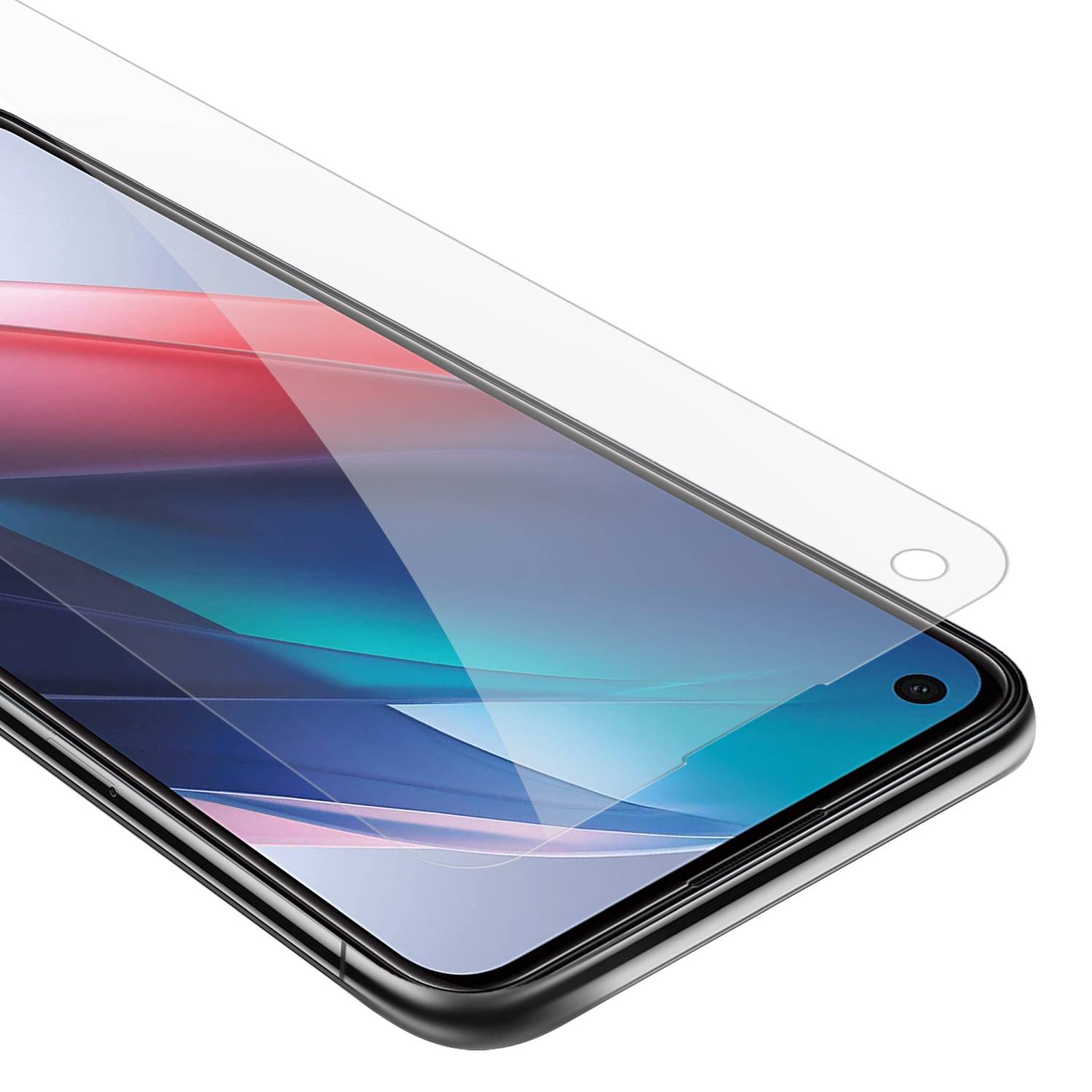 Cadorabo Panzer Folie für Oppo FIND X3 LITE Schutzfolie in Transparent Gehärtetes Tempered Display-Schutzglas