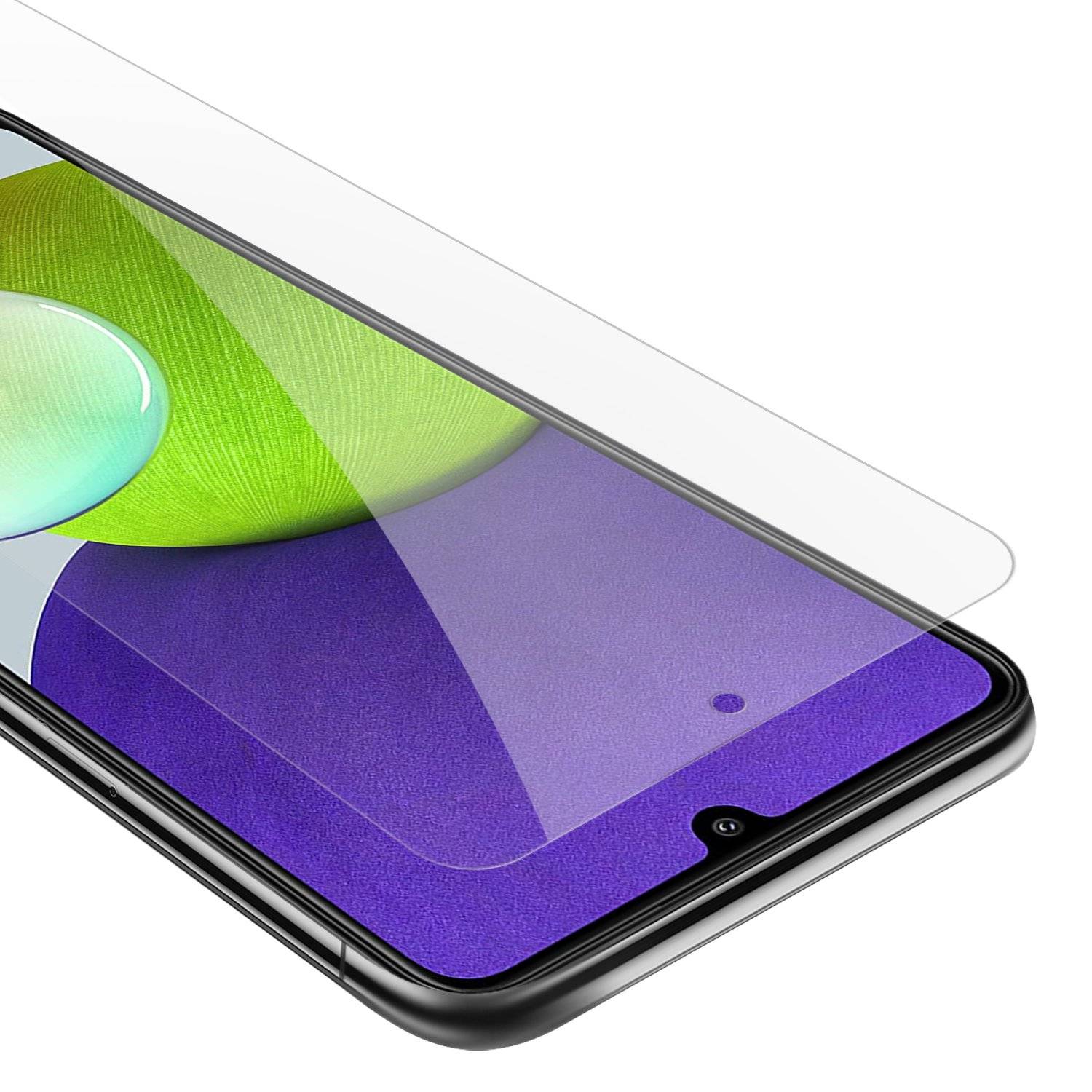 Cadorabo Panzer Folie für Samsung Galaxy A22 4G / M22 / M32 4G Schutzfolie in Transparent Gehärtetes Tempered