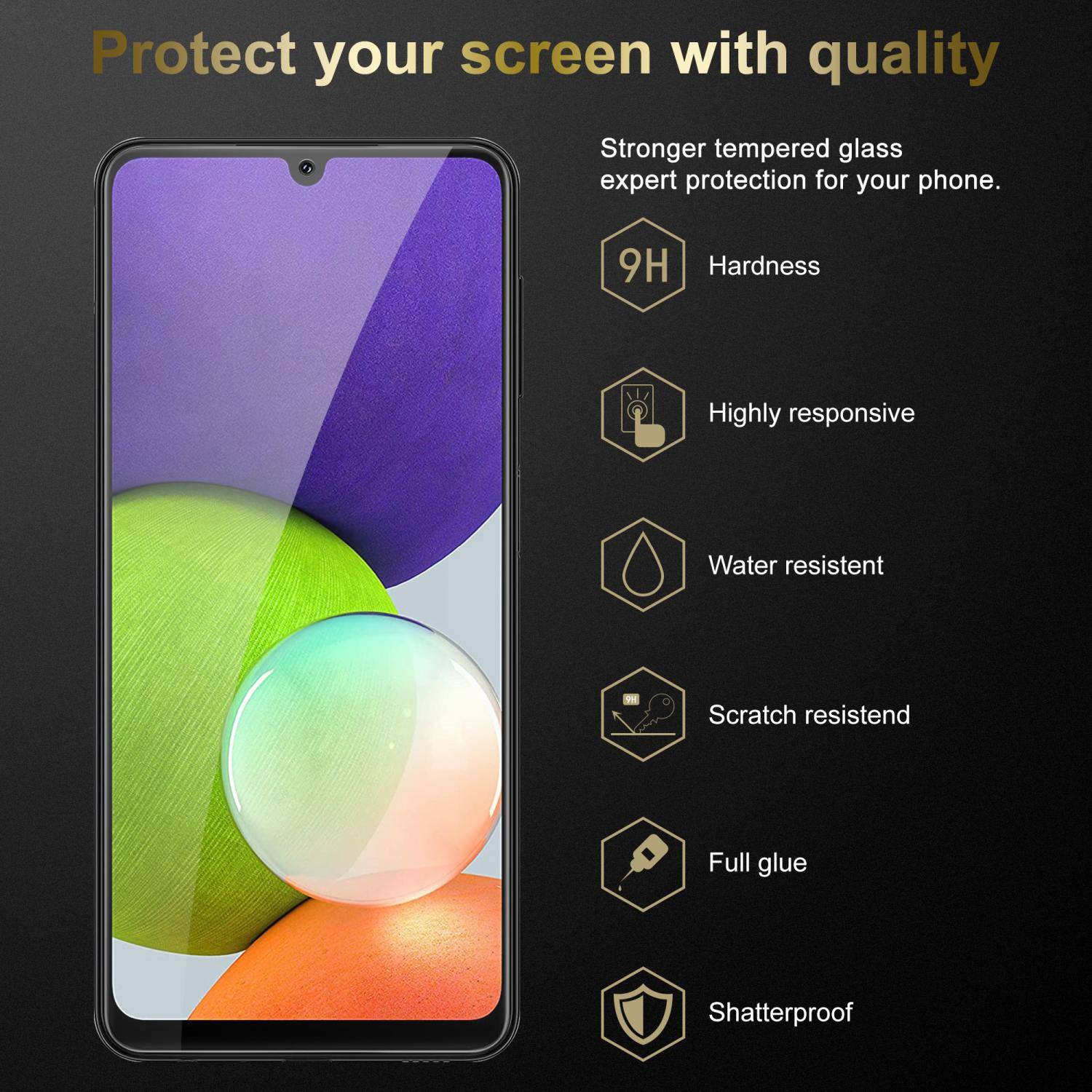 Cadorabo Panzer Folie für Samsung Galaxy A22 4G / M22 / M32 4G Schutzfolie in Transparent Gehärtetes Tempered