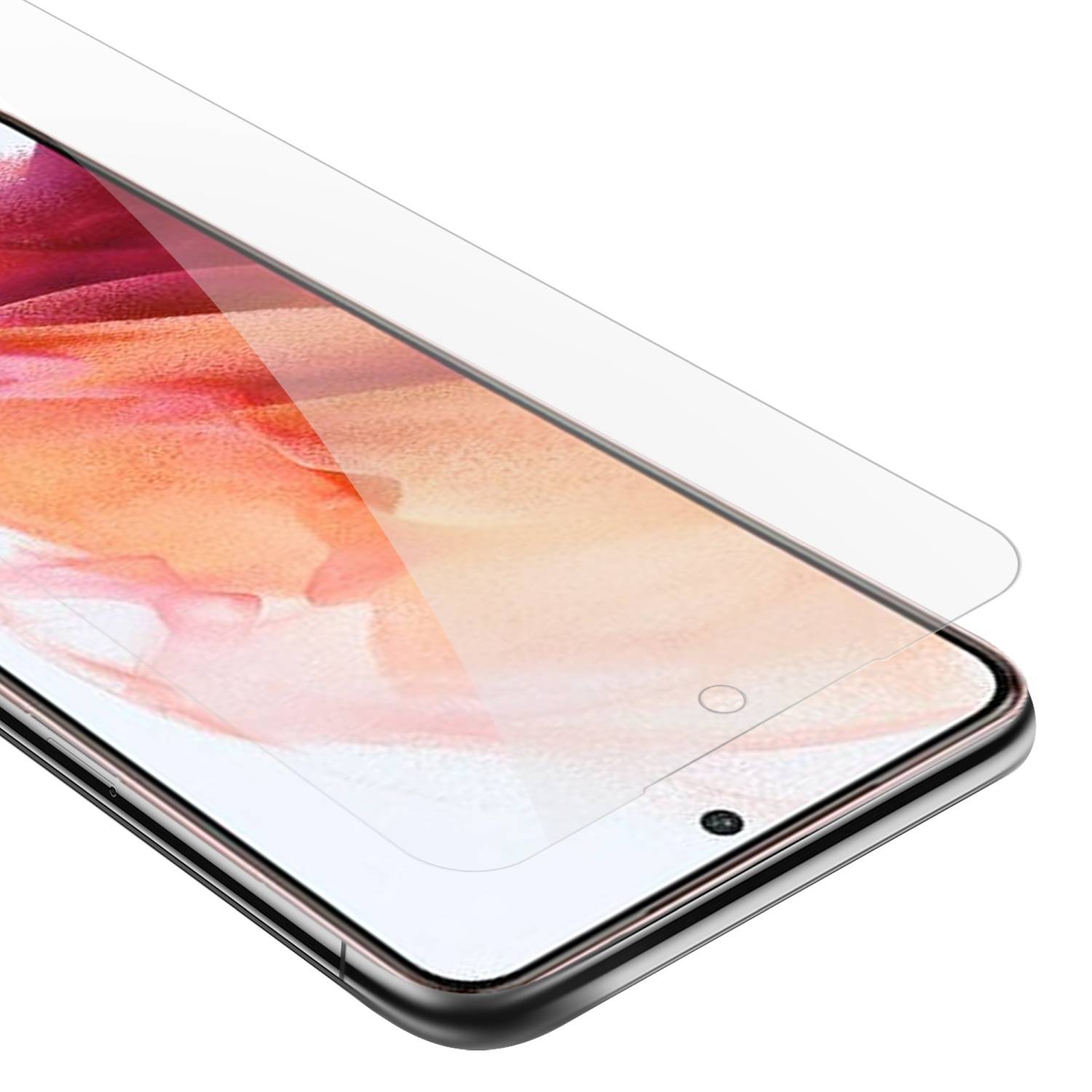 Cadorabo Panzer Folie für Samsung Galaxy S22 Schutzfolie in Transparent Gehärtetes Tempered Display-Schutzglas