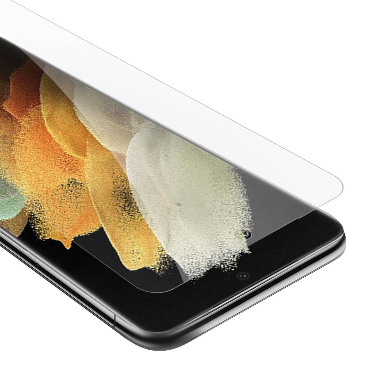 Cadorabo Panzer Folie für Samsung Galaxy S22 ULTRA Schutzfolie in Transparent Gehärtetes Tempered Display-Schutzglas