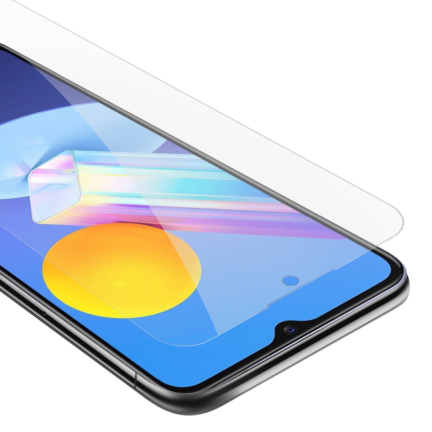 Cadorabo Panzer Folie für Vivo Y52 5G / Y72 5G Schutzfolie in Transparent Gehärtetes Tempered Display-Schutzglas