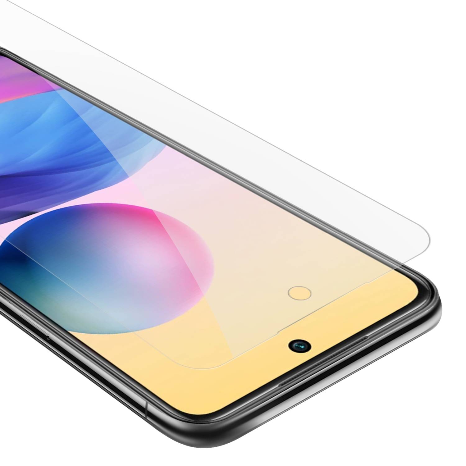 Cadorabo Panzer Folie für Xiaomi RedMi NOTE 10 5G / POCO M3 PRO 5G Schutzfolie in Transparent Gehärtetes Tempered