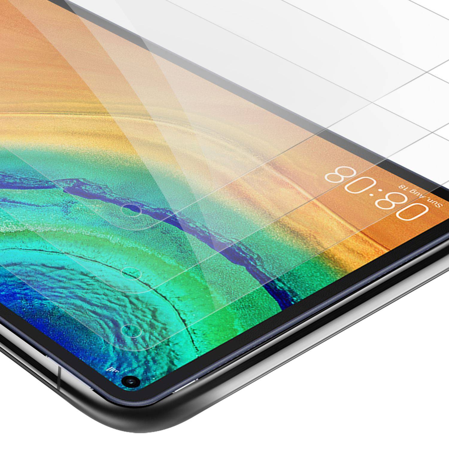 Cadorabo 3x Panzer Folie für Huawei MatePad PRO (10.8 Zoll) in Transparent Tablet Schutzfolie Tempered