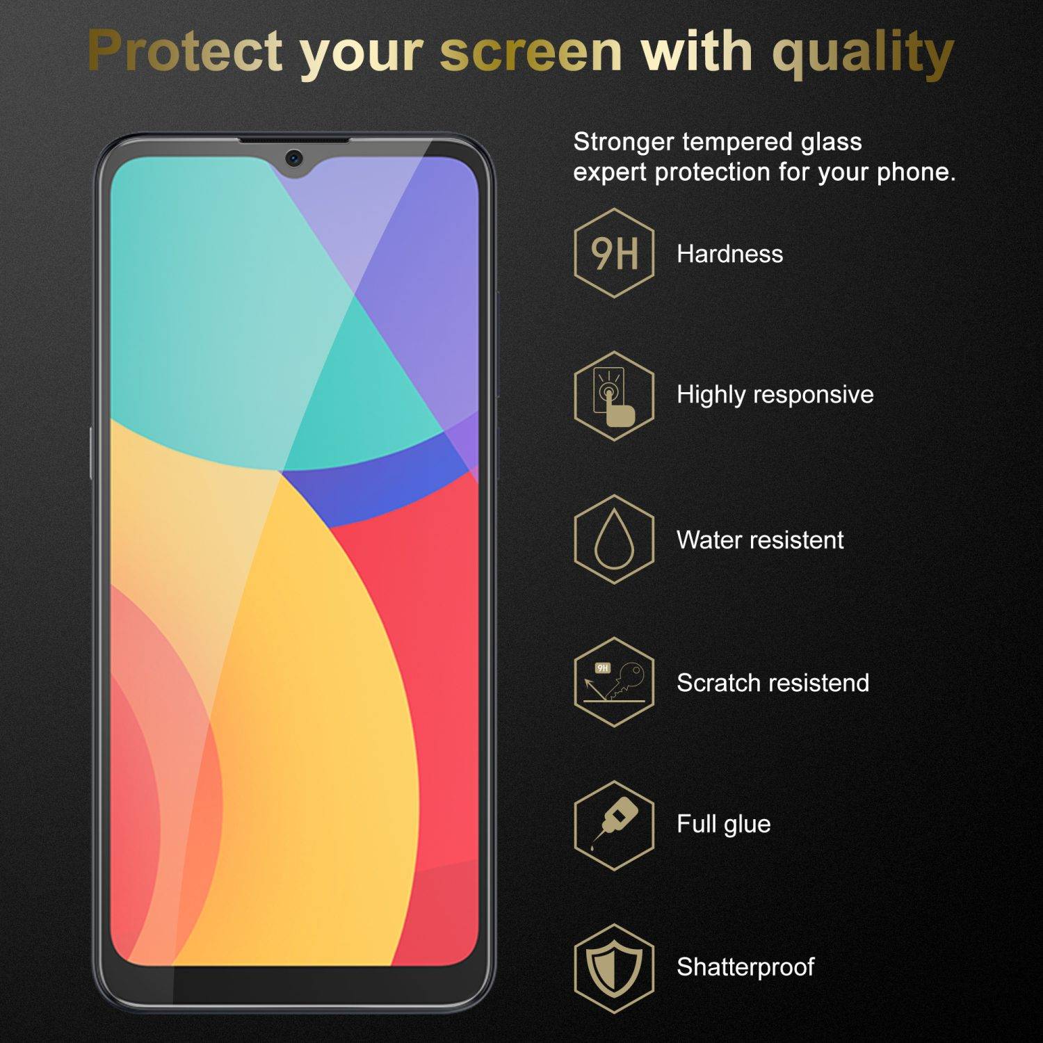 Cadorabo 3x Panzer Folie für Alcatel 1S 2021 / 3L 2021 Schutzfolie in Transparent Folie Tempered Display-Schutzglas