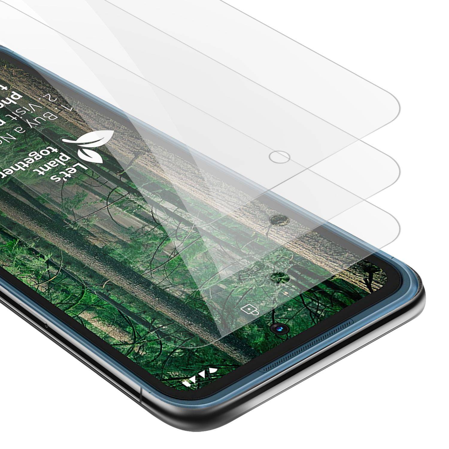 Cadorabo 3x Panzer Folie für Nokia XR20 Schutzfolie in Transparent Folie Tempered Display-Schutzglas