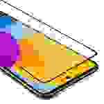 Cadorabo Panzerfolie für Samsung Galaxy M52 5G Schutzfolie in Schwarz Vollbild Folie Tempered Display Schutzglas