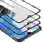 Cadorabo 3x Vollbild Panzer Folie für Xiaomi RedMi 9T / POCO M3 Schutzfolie in Schwarz Tempered Display-Schutzglas