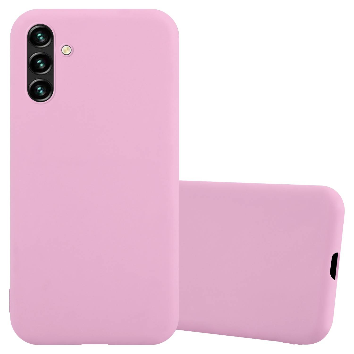 Cadorabo Hülle für Samsung Galaxy A13 5G Schutzhülle in Rosa Handyhülle TPU Silikon Etui Case Cover