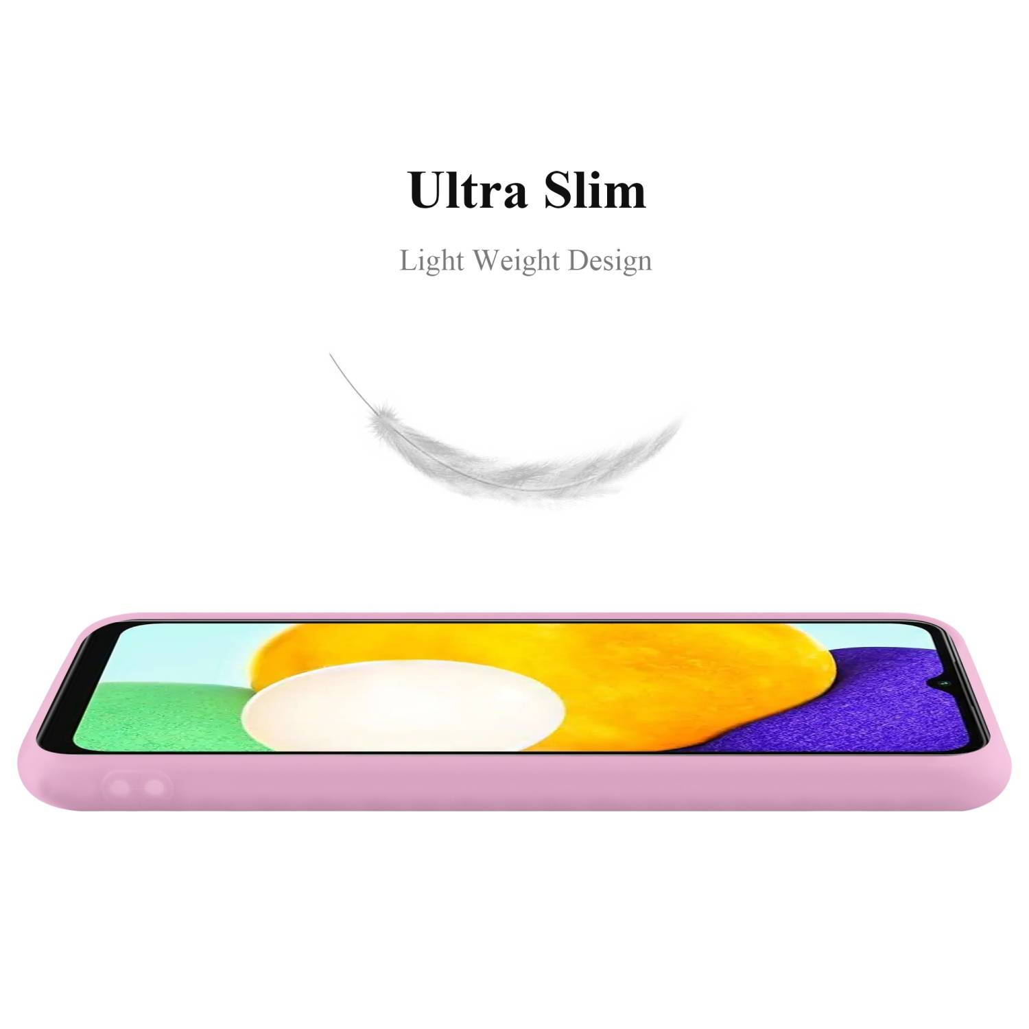 Cadorabo Hülle für Samsung Galaxy A13 5G Schutzhülle in Rosa Handyhülle TPU Silikon Etui Case Cover