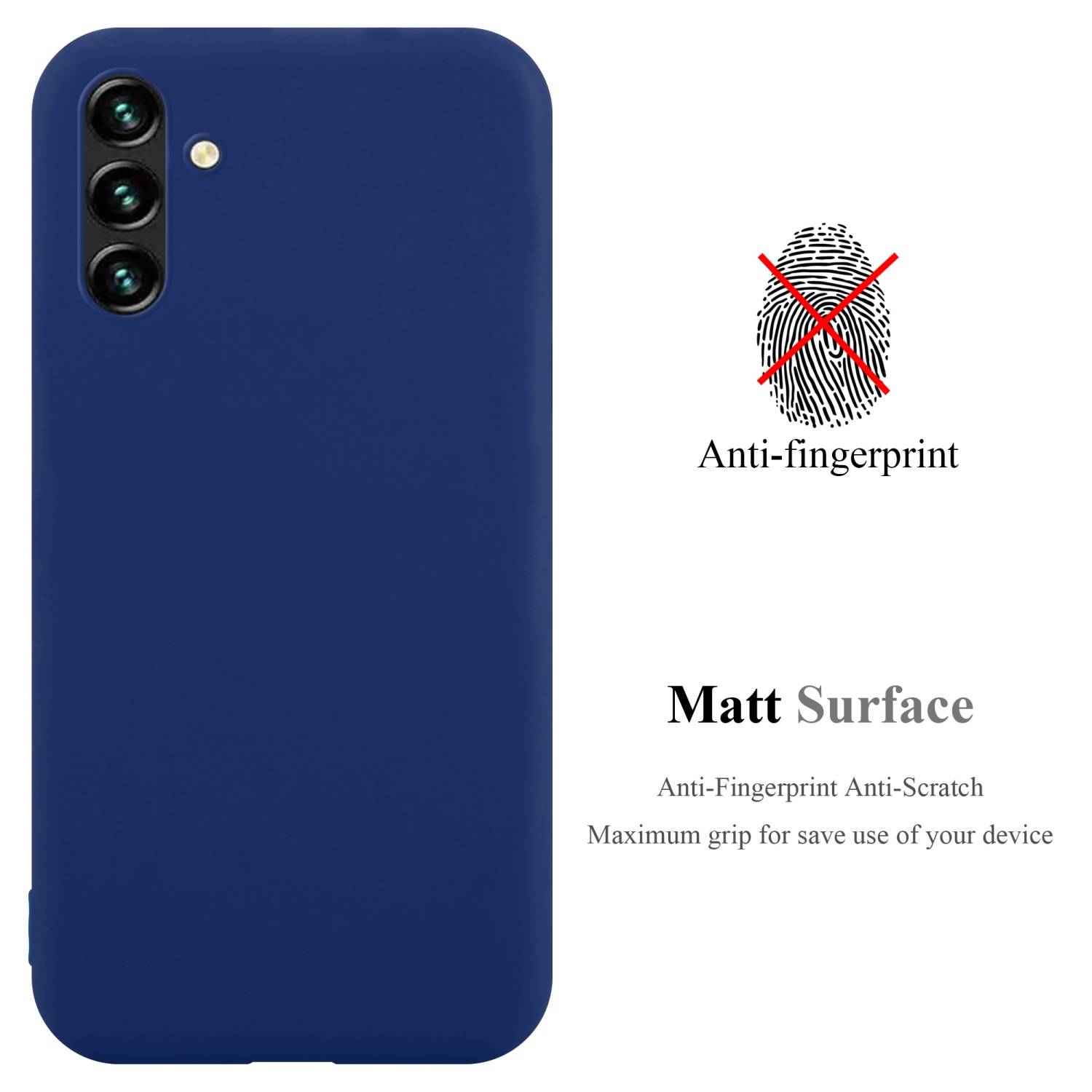 Cadorabo Hülle für Samsung Galaxy A13 5G Schutzhülle in Blau Handyhülle TPU Silikon Etui Case Cover