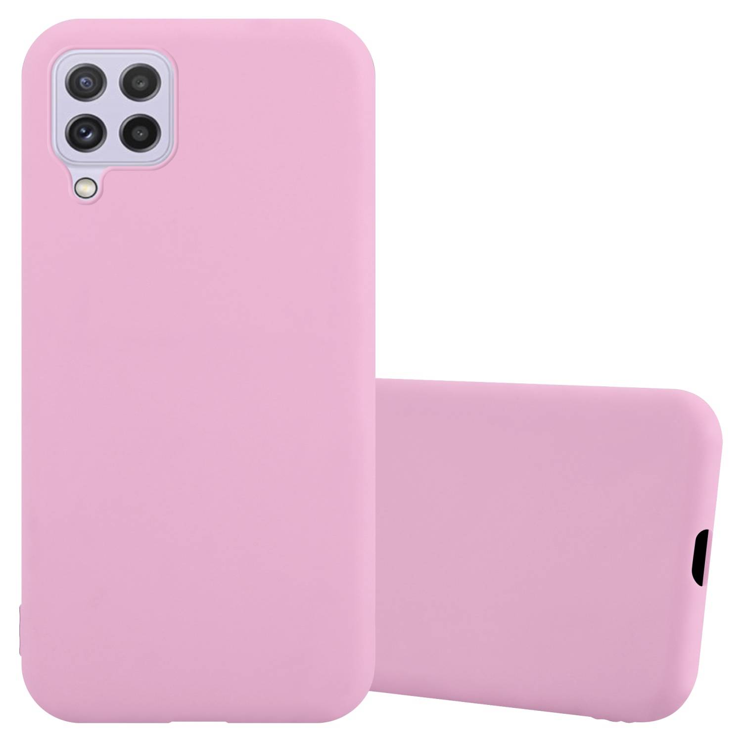 Cadorabo Hülle für Samsung Galaxy A22 4G / M22 / M32 4G Schutzhülle in Rosa Handyhülle TPU Silikon Etui Case Cover
