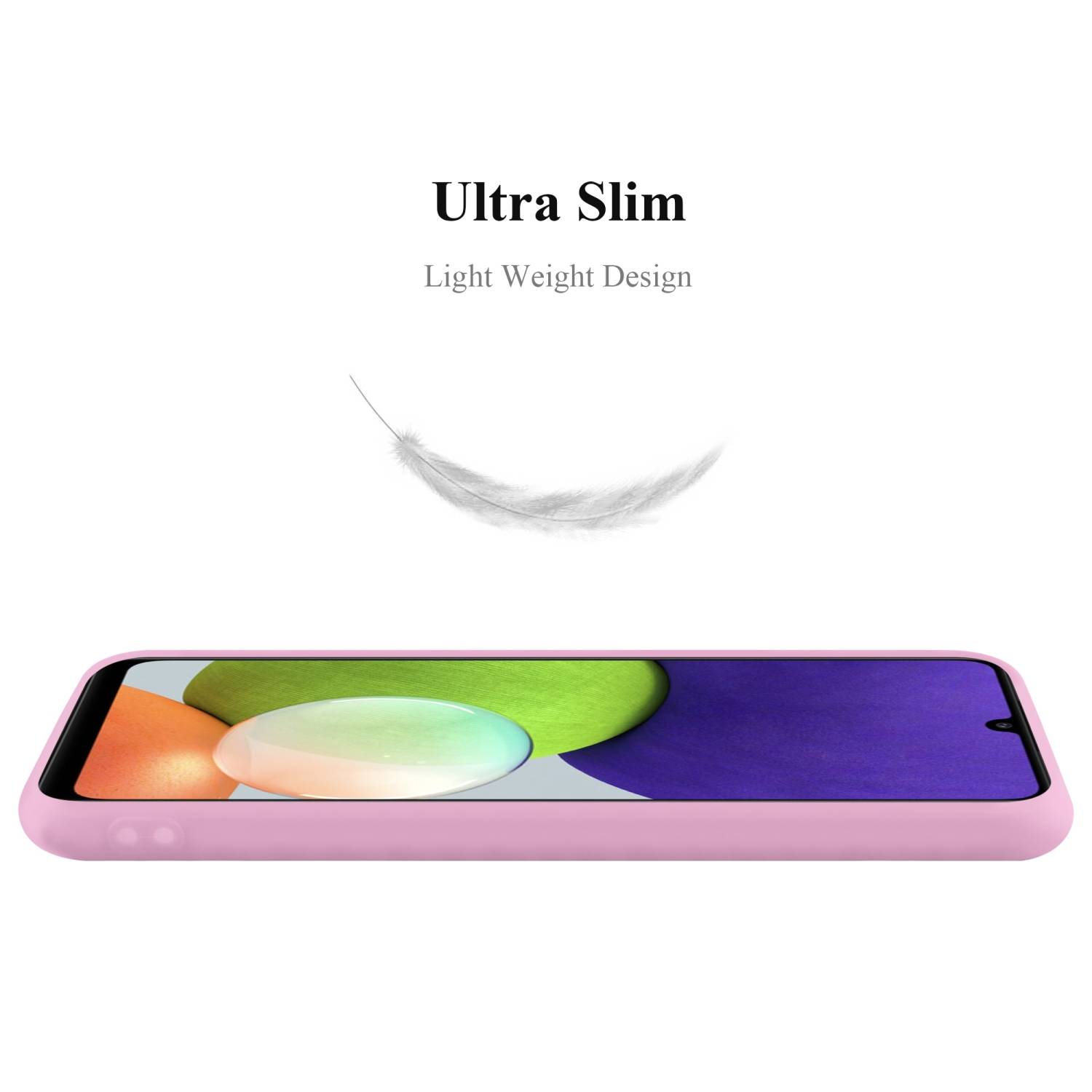Cadorabo Hülle für Samsung Galaxy A22 4G / M22 / M32 4G Schutzhülle in Rosa Handyhülle TPU Silikon Etui Case Cover