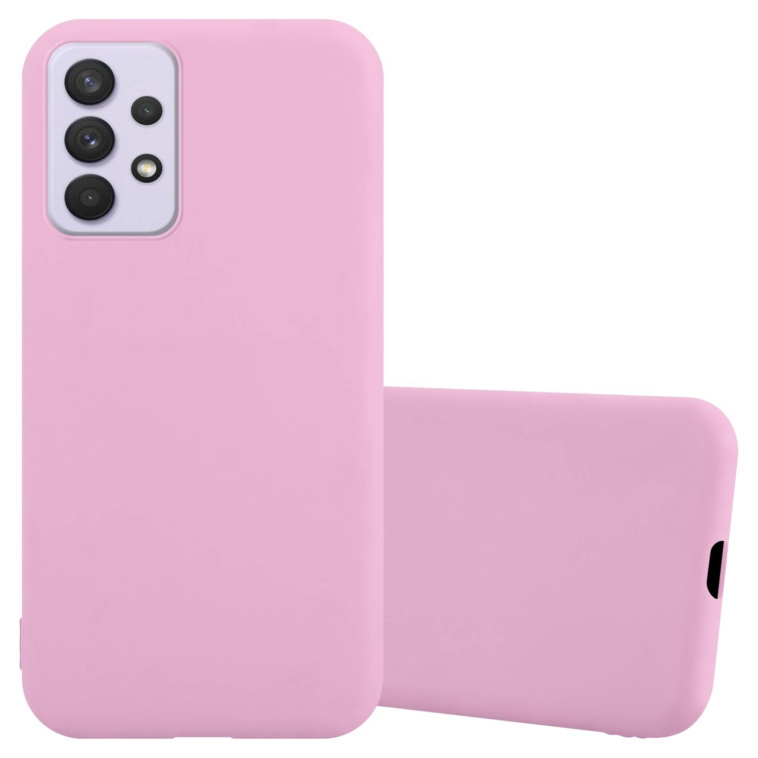 Cadorabo Hülle für Samsung Galaxy A33 5G Schutzhülle in Rosa Handyhülle TPU Silikon Etui Case Cover