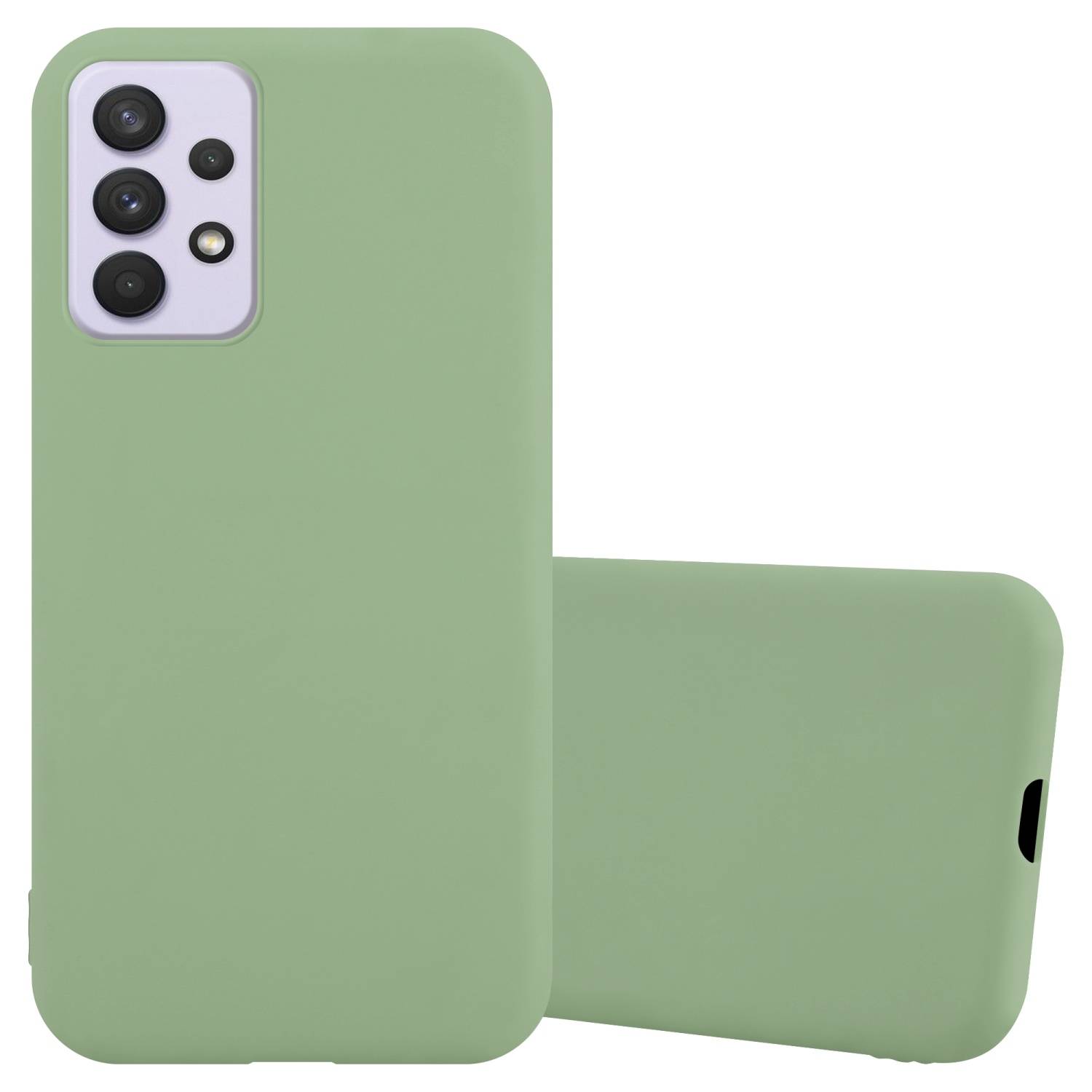Cadorabo Hülle für Samsung Galaxy A33 5G Schutzhülle in Grün Handyhülle TPU Silikon Etui Case Cover