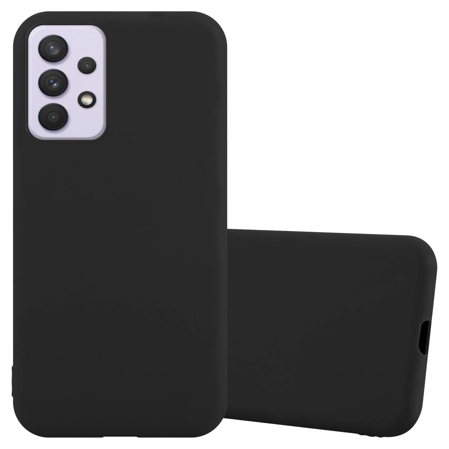 Cadorabo Hülle für Samsung Galaxy A33 5G Schutzhülle in Schwarz Handyhülle TPU Silikon Etui Case Cover