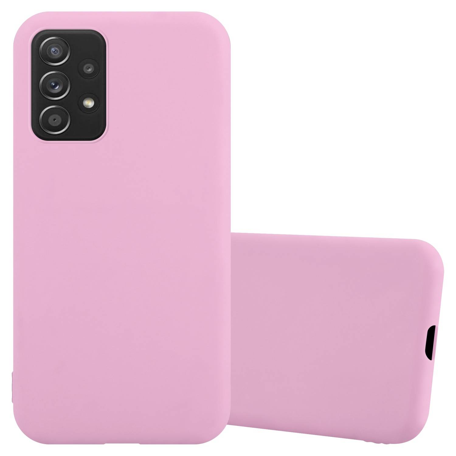 Cadorabo Hülle für Samsung Galaxy A52 (4G / 5G) / A52s Schutzhülle in Rosa Handyhülle TPU Silikon Etui Case Cover