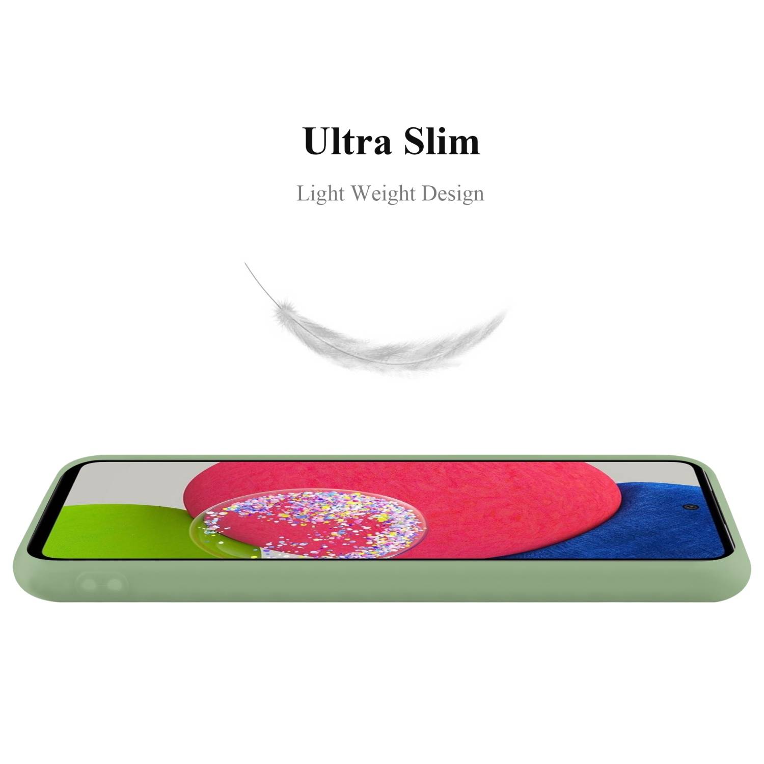 Cadorabo Hülle für Samsung Galaxy A52 (4G / 5G) / A52s Schutzhülle in Grün Handyhülle TPU Silikon Etui Case Cover