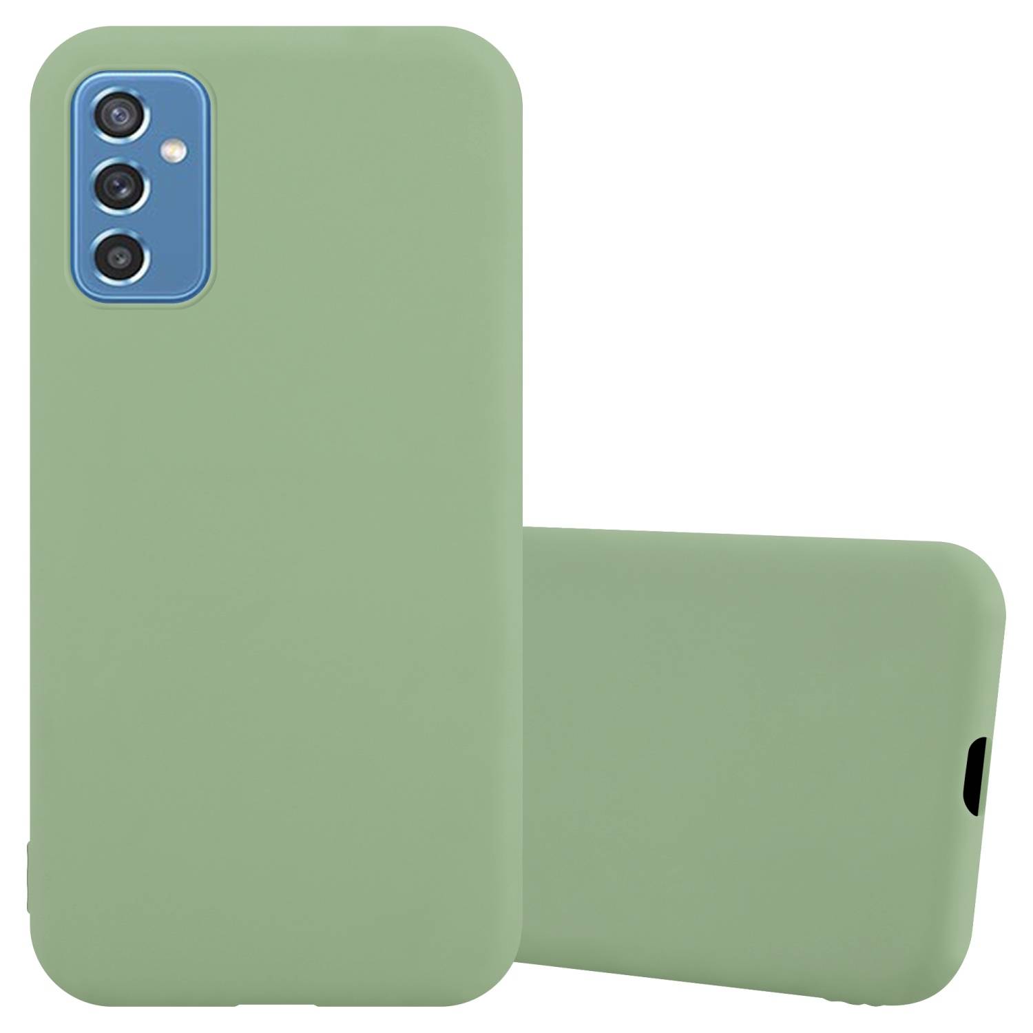Cadorabo Hülle für Samsung Galaxy M52 5G Schutzhülle in Grün Handyhülle TPU Silikon Etui Case Cover