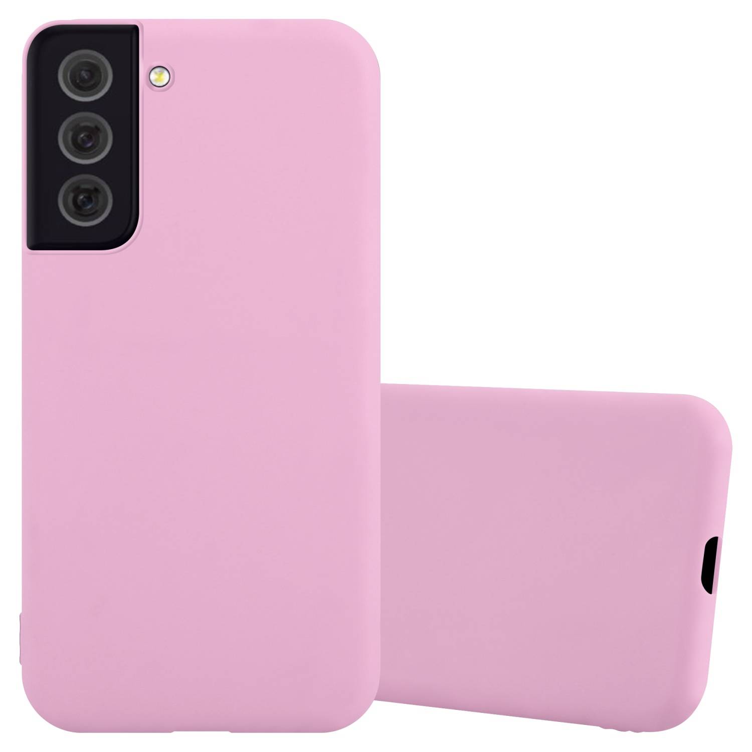 Cadorabo Hülle für Samsung Galaxy S22 PLUS Schutzhülle in Rosa Handyhülle TPU Silikon Etui Case Cover