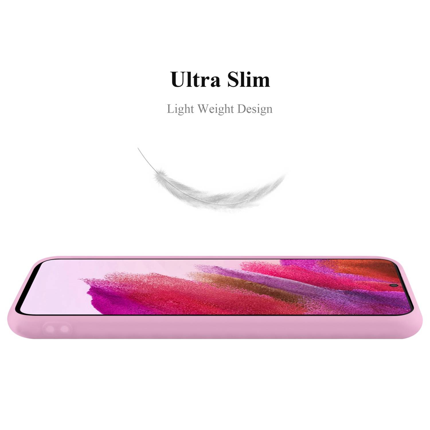 Cadorabo Hülle für Samsung Galaxy S22 PLUS Schutzhülle in Rosa Handyhülle TPU Silikon Etui Case Cover