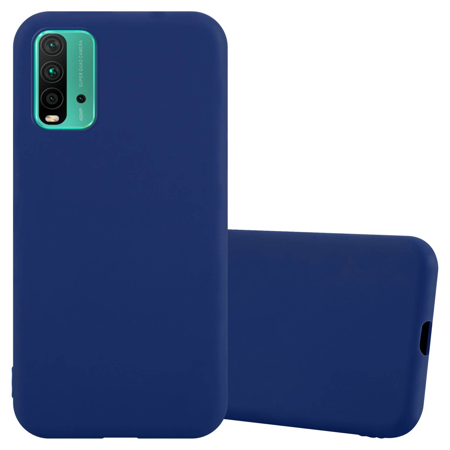 Cadorabo Hülle für Xiaomi RedMi 9T / POCO M3 Schutzhülle in Blau Handyhülle TPU Silikon Etui Case Cover