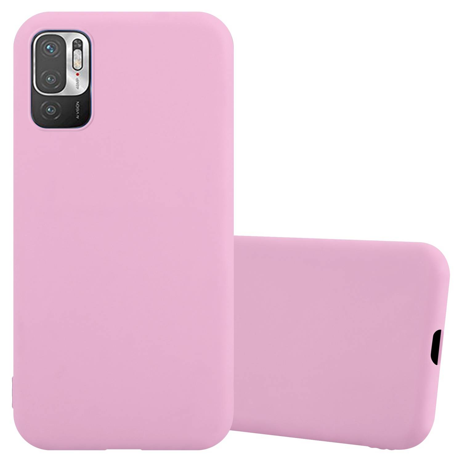 Cadorabo Hülle für Xiaomi RedMi NOTE 10 5G / POCO M3 PRO 5G Schutzhülle in Rosa Handyhülle TPU Silikon Etui Case Cover