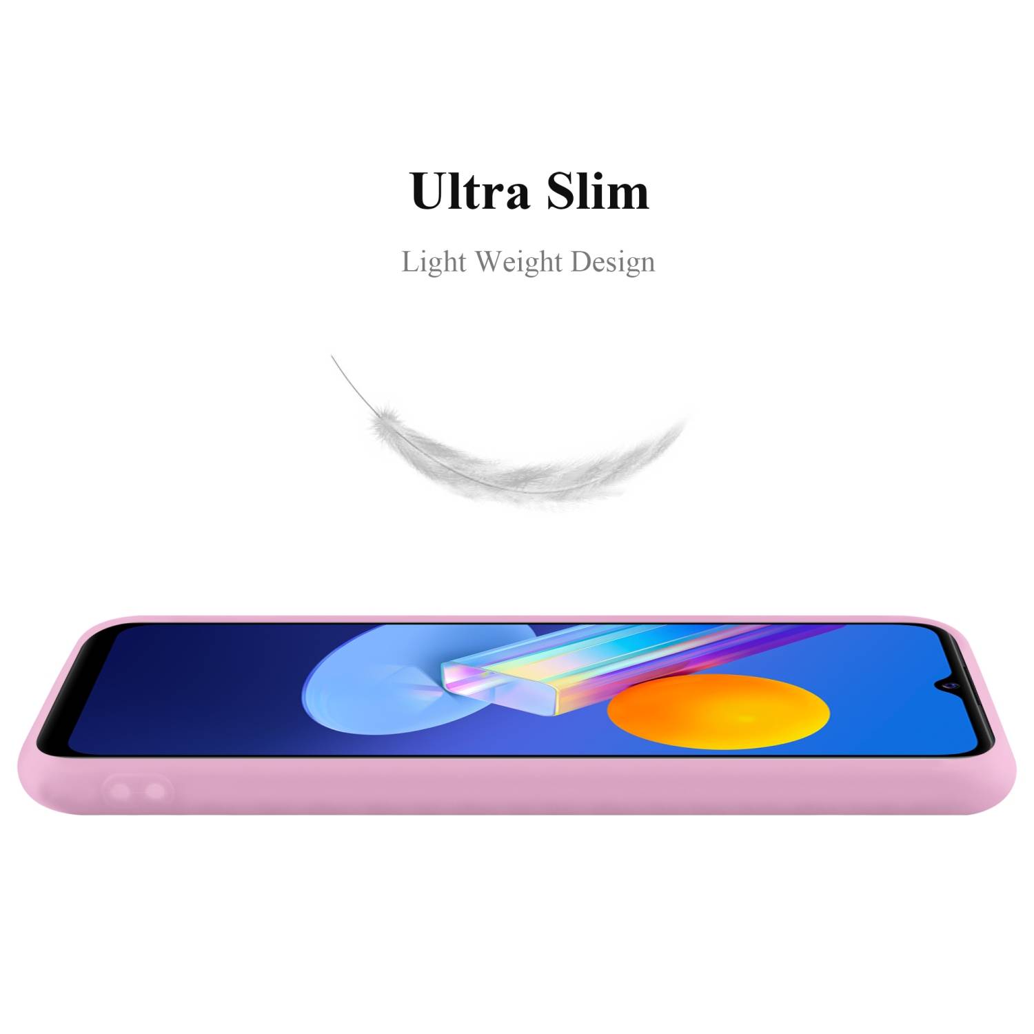 Cadorabo Hülle für Vivo Y52 5G / Y72 5G Schutzhülle in Rosa Handyhülle TPU Silikon Etui Case Cover