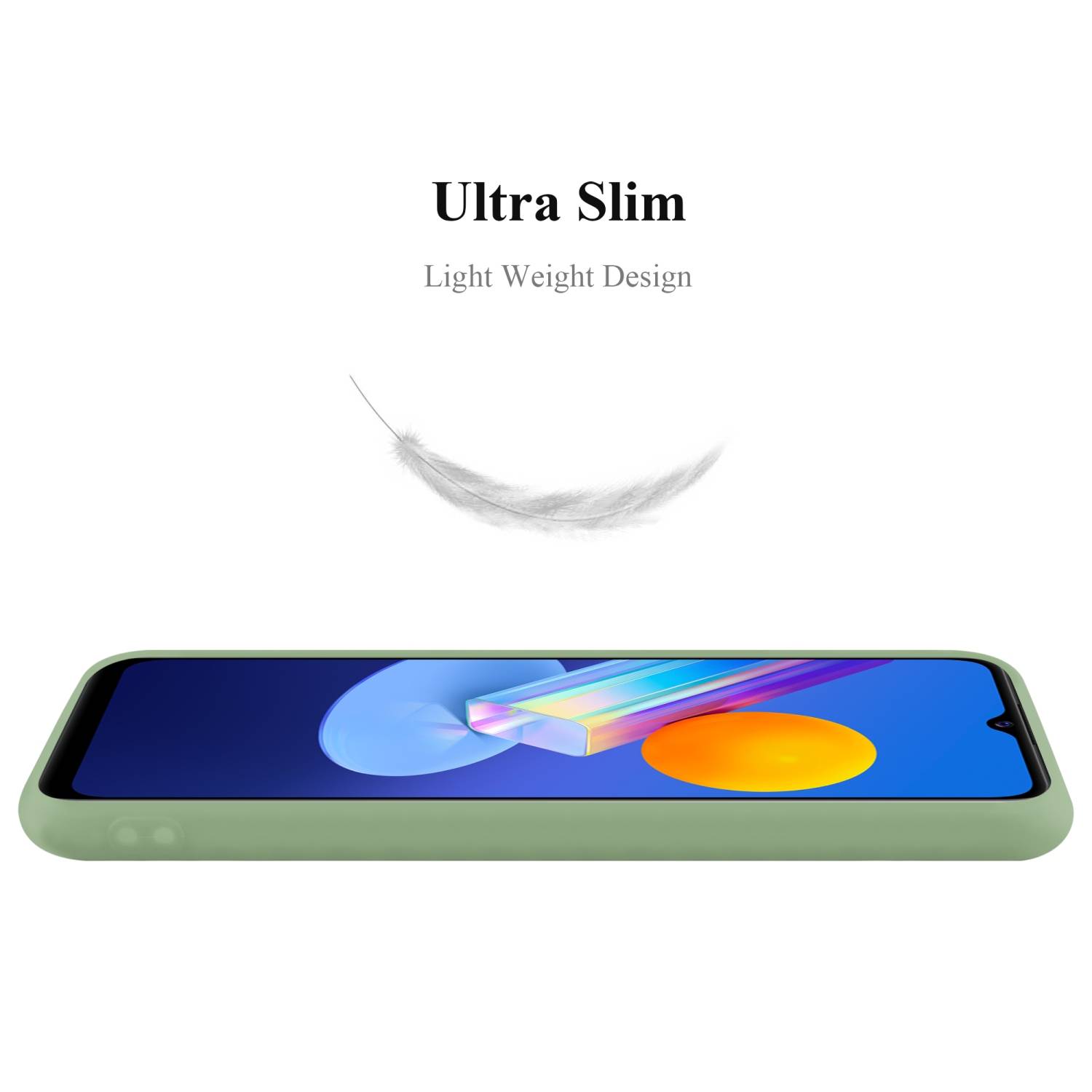 Cadorabo Hülle für Vivo Y52 5G / Y72 5G Schutzhülle in Grün Handyhülle TPU Silikon Etui Case Cover