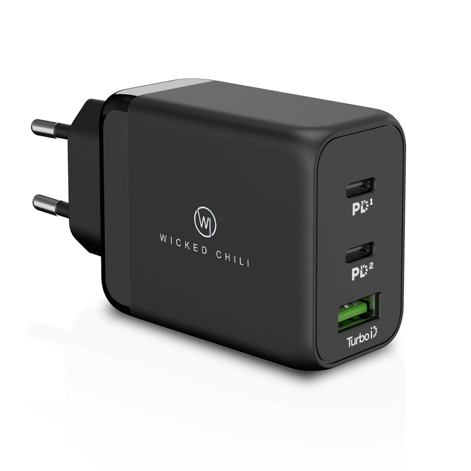 Wicked Chili 65W Netzteil mit USB-C PD, PPS und QC4.0+ für Surface Laptop, Book, Go, Pro, Notebook, Handy und Tablet