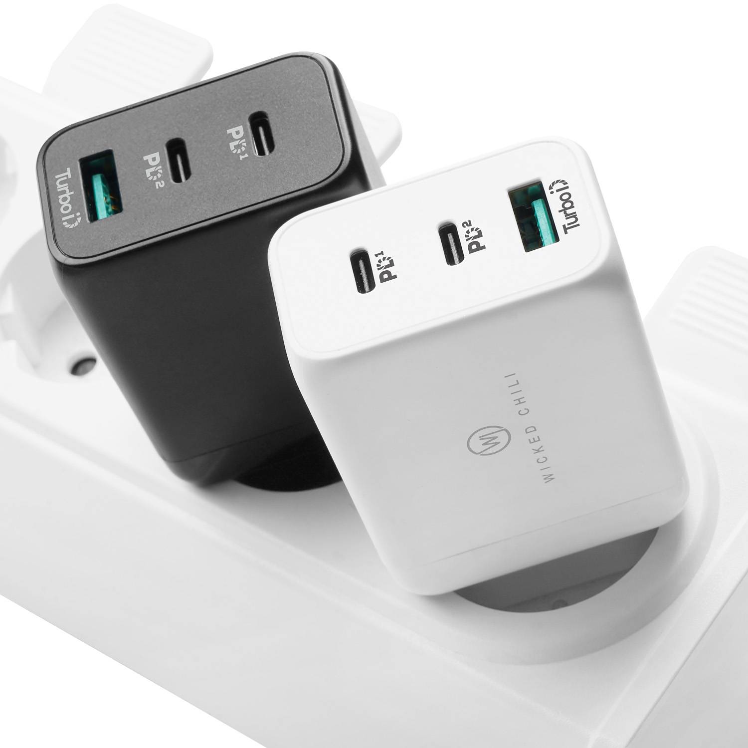 Wicked Chili 65W Netzteil mit USB-C PD, PPS und QC4.0+ für Surface Laptop, Book, Go, Pro, Notebook, Handy und Tablet