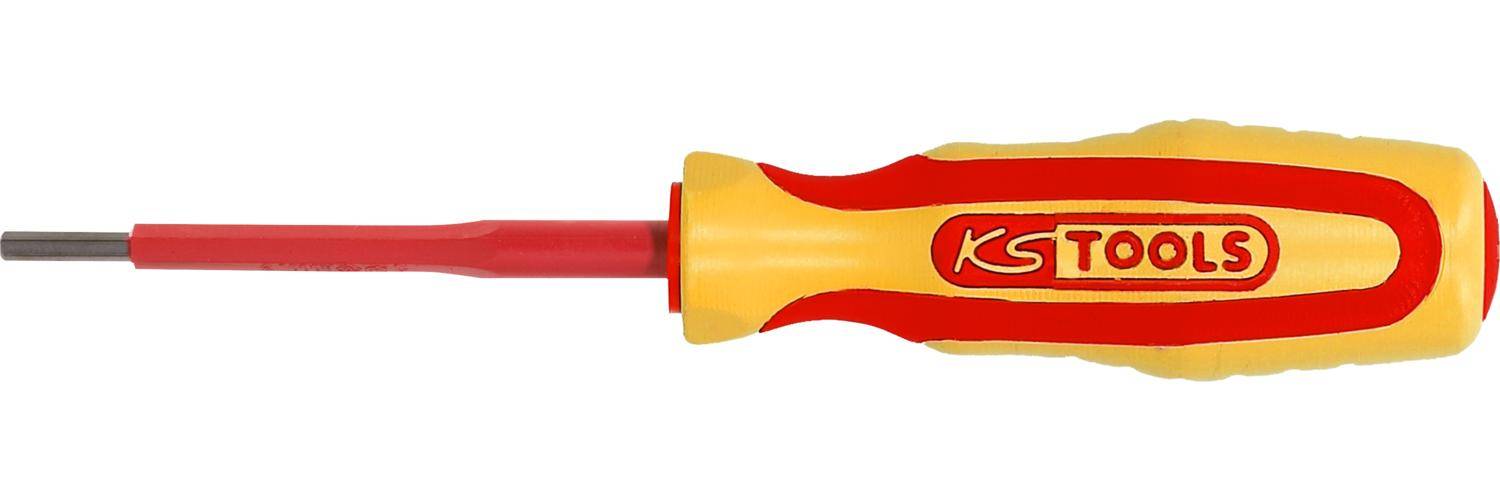 KS TOOLS Innensechskant-Schraubendreher mit Schutzisolierung, 3mm