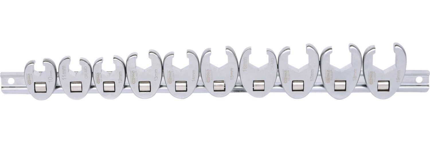 KS TOOLS 3/8" Sechskant-Einsteck-Maulschlüssel-Satz, 10-tlg