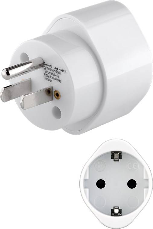 Wentronic Reiseadapter Europa auf 45355