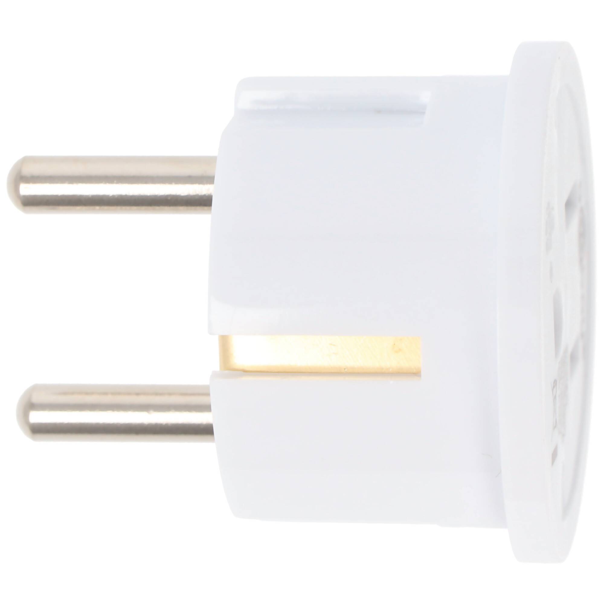 Goobay Netzadapter US/Japan, Weiß - Schutzkontaktstecker (Typ F, CEE 7/7) > US-/Japan-Buchse (Typ B, NEMA 5-15, 3-polig)