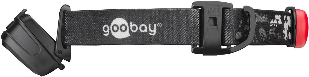 Goobay LED-Stirnlampe High Bright 240 - mit 240 lm und kalt-weißem Licht (6500 K), ideal für Freizeit, Sport, Camping, A