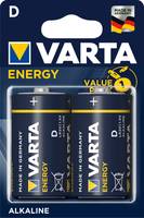 Varta ENERGY D, Einwegbatterie, D, Alkali, 1,5 V, 2 Stück(e), Blau