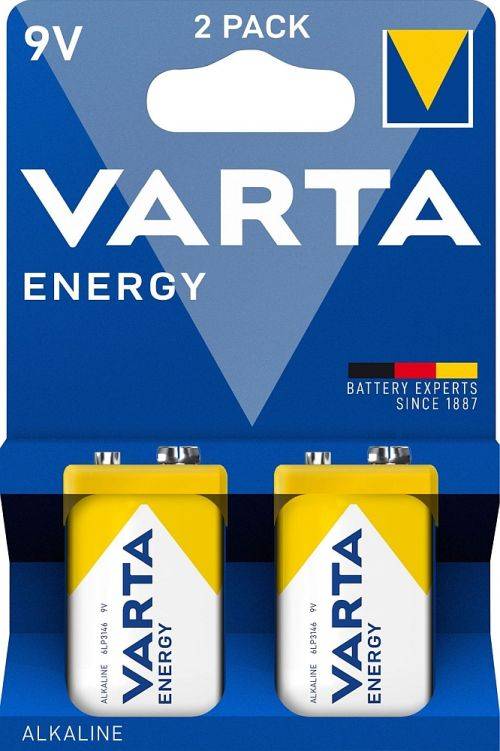 VARTA Batterie Alkaline, E-Block, 6LR61, 9 V, Blister (2-er Pack)