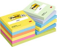 3M Haftnotiz Notes 76x76mm 654-TFEN-P8+4 sortiert 12 St./Pack. - 76 x 76 mm - 10