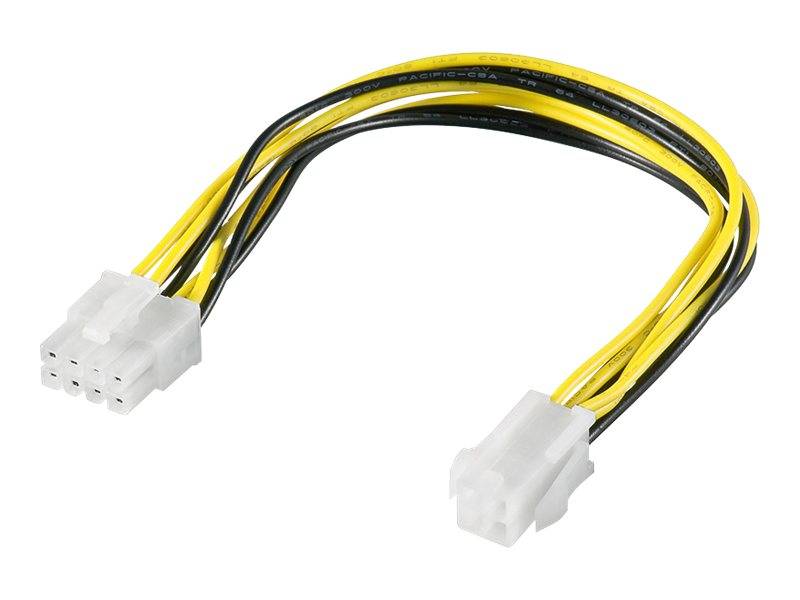 WENTRONIC - goobay - Netzteil - Netzstecker P4 (W) zu Power 8 PIN +12V (M)