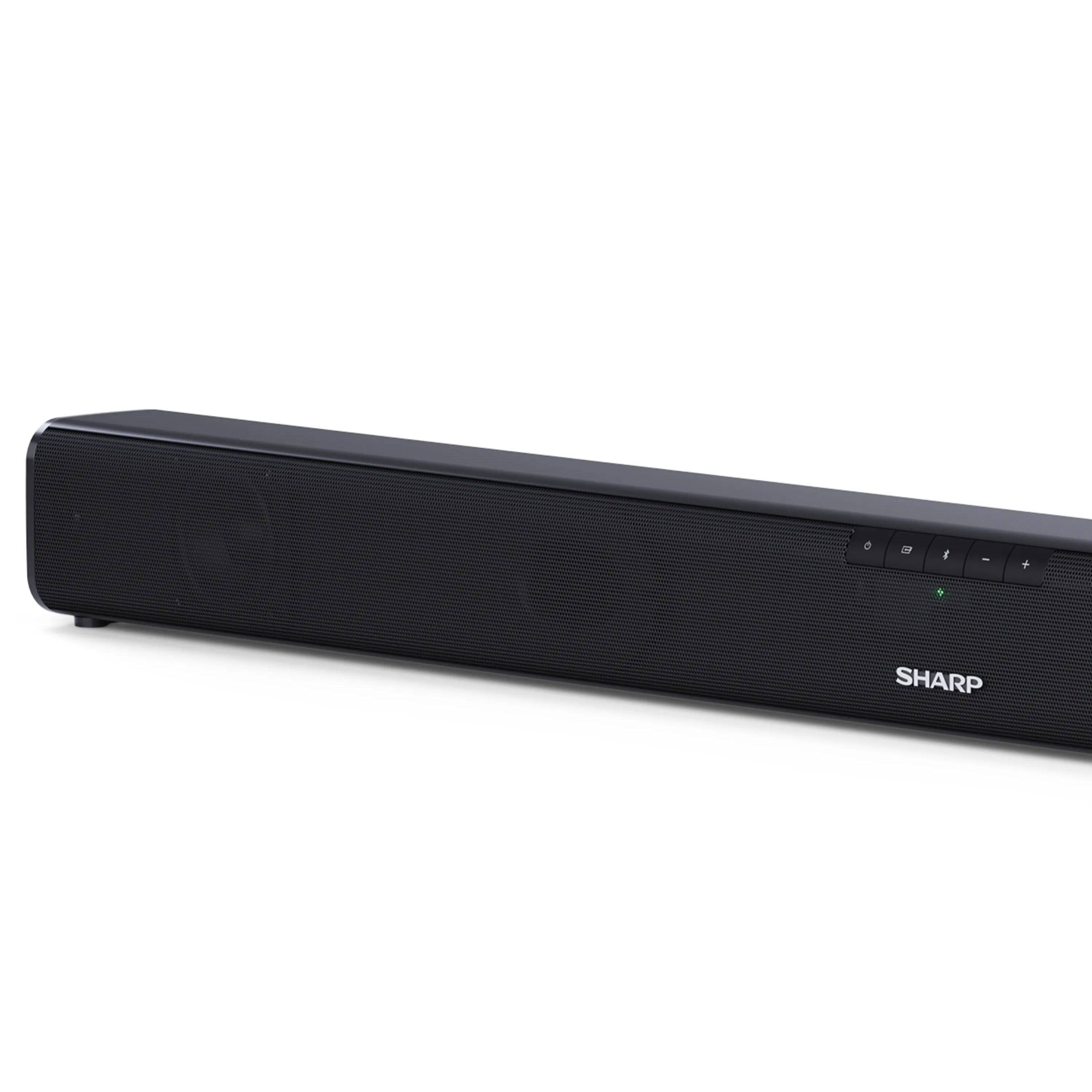 SHARP HT-SB110 – 2.0 Slim Soundbar 90W Leistung – HDMI ARC-CEC, Bluetooth, digitaler optischer Eingang