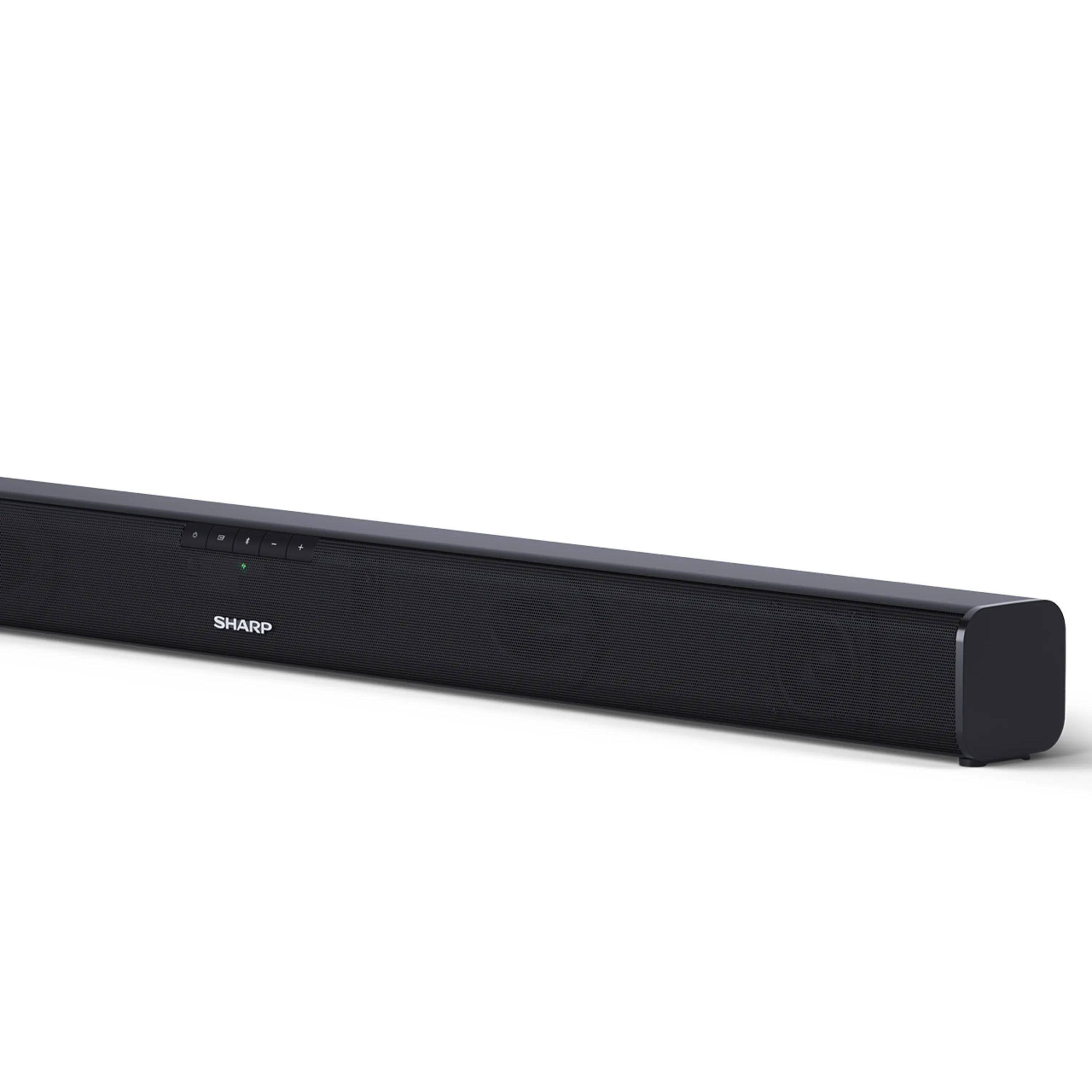 SHARP HT-SB110 – 2.0 Slim Soundbar 90W Leistung – HDMI ARC-CEC, Bluetooth, digitaler optischer Eingang