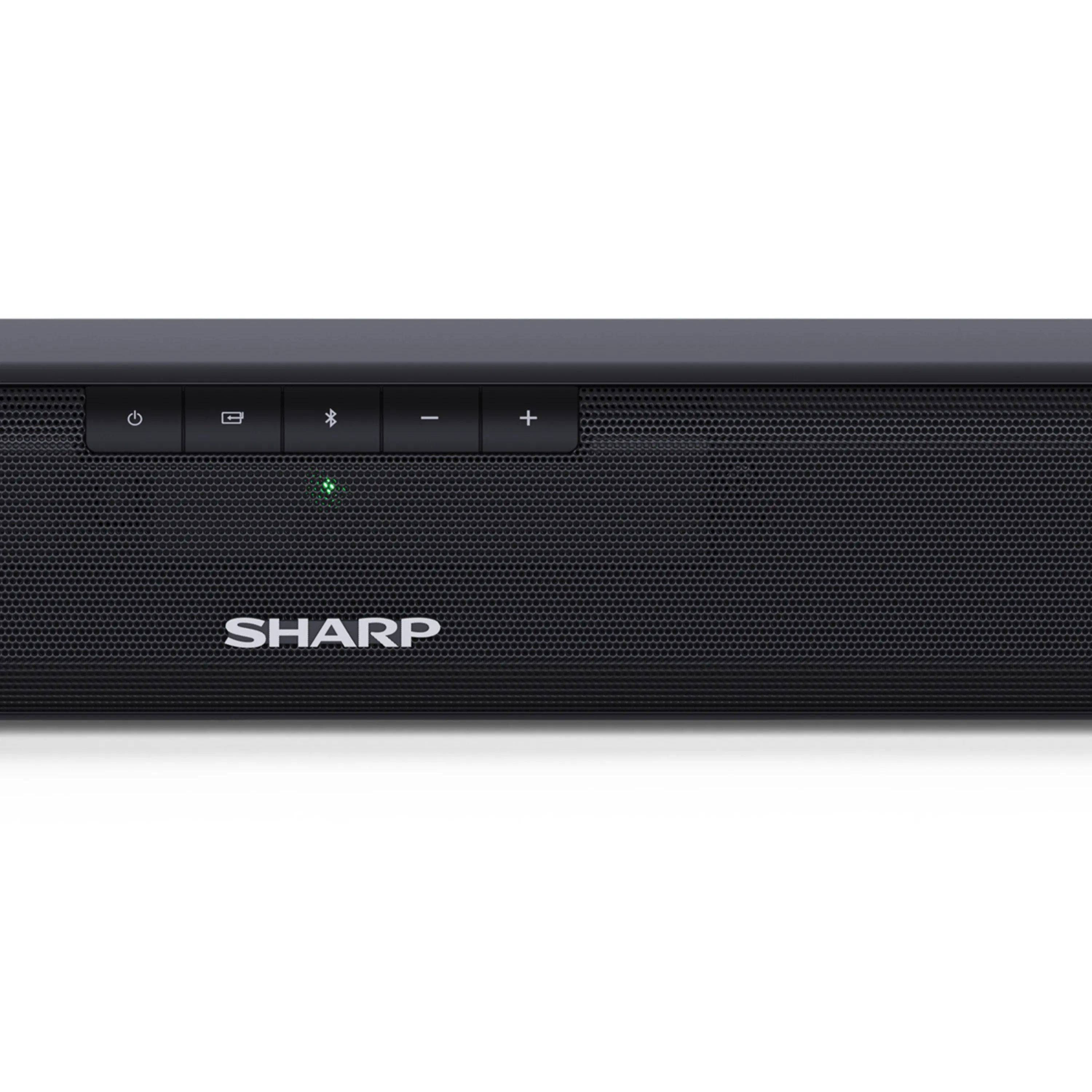 SHARP HT-SB110 – 2.0 Slim Soundbar 90W Leistung – HDMI ARC-CEC, Bluetooth, digitaler optischer Eingang